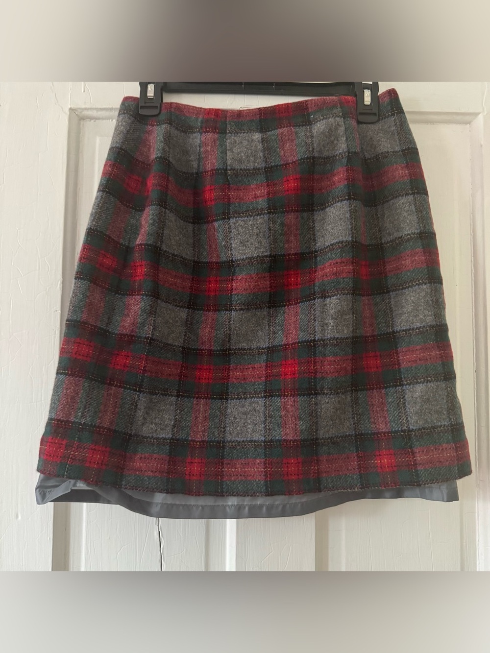 VINTAGE Talbots plaid wool skirt - Picture 4 of 6